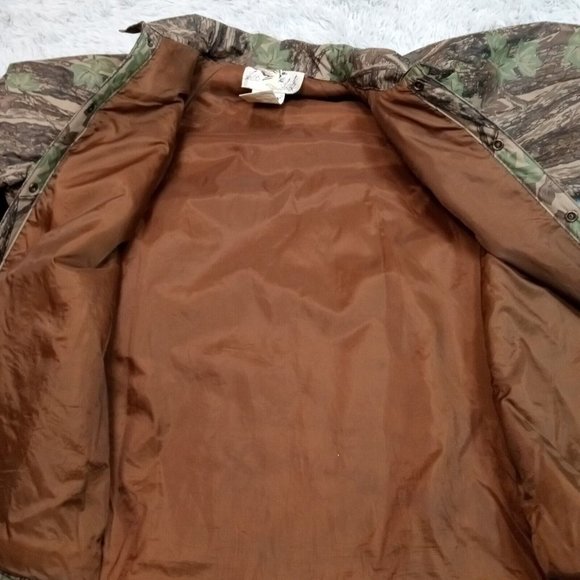 Vintage Duck Bay Mens Jacket Camouflage Camo Hunting Padded Pocket Waterproof XL - Picture 3 of 10